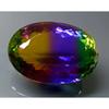 Natural Bi-Color Ametrine 72-73 Ct Oval Cut Certified Fabulous Loose Gemstone