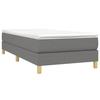 Maison Exclusive - Sommier à lattes de lit avec matelas Gris foncé 100x200cm Tissu