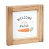 Something Different Welcome To Our Patch Wooden Framed Plaque