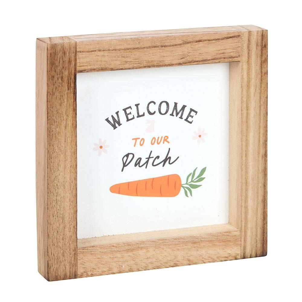 Something Different Welcome To Our Patch Wooden Framed Plaque