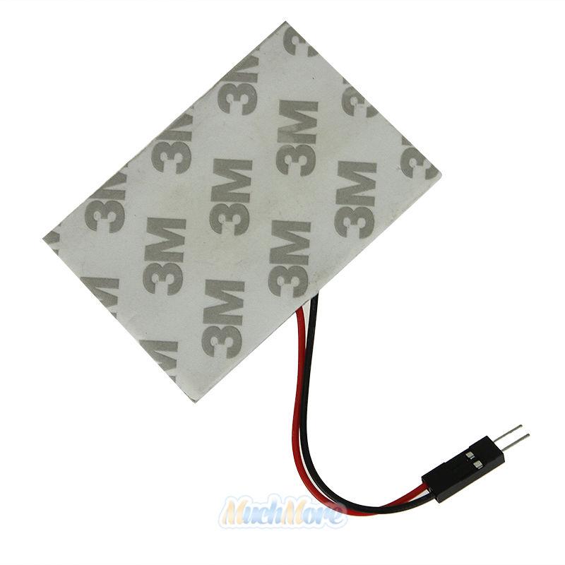 5 X Car Festoon T10 BA9S White LED 48SMD Panel Interior Dome Map Light Bulb Lamp Car Lights Car Styling