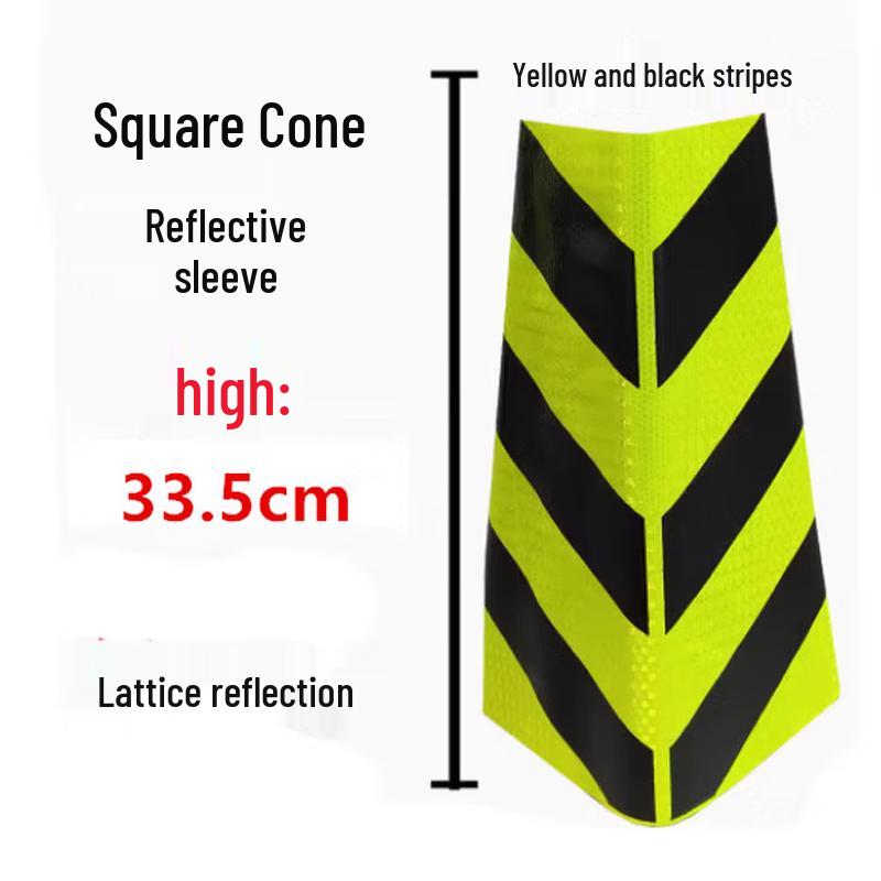 Rubber Traffic Cone Cover with Luminous Film