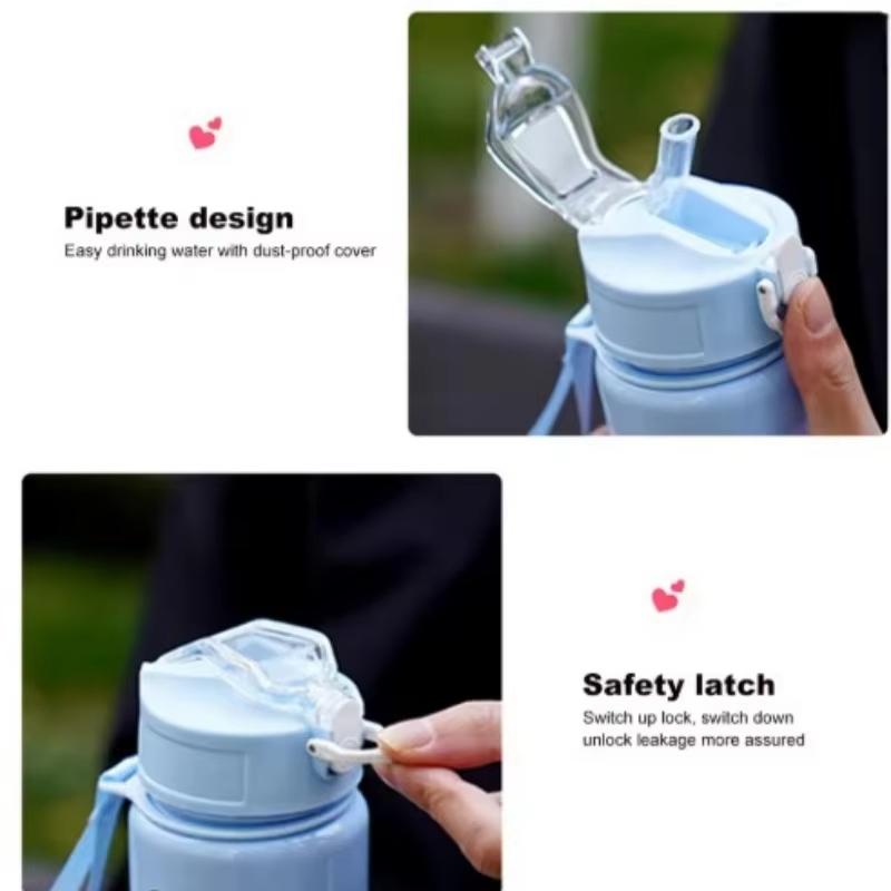 Capybara Cartoon Straw Cup, Cute Insulated Water Bottle with Zipper, Large Capacity, Lightweight & Portable for School, Outdoors