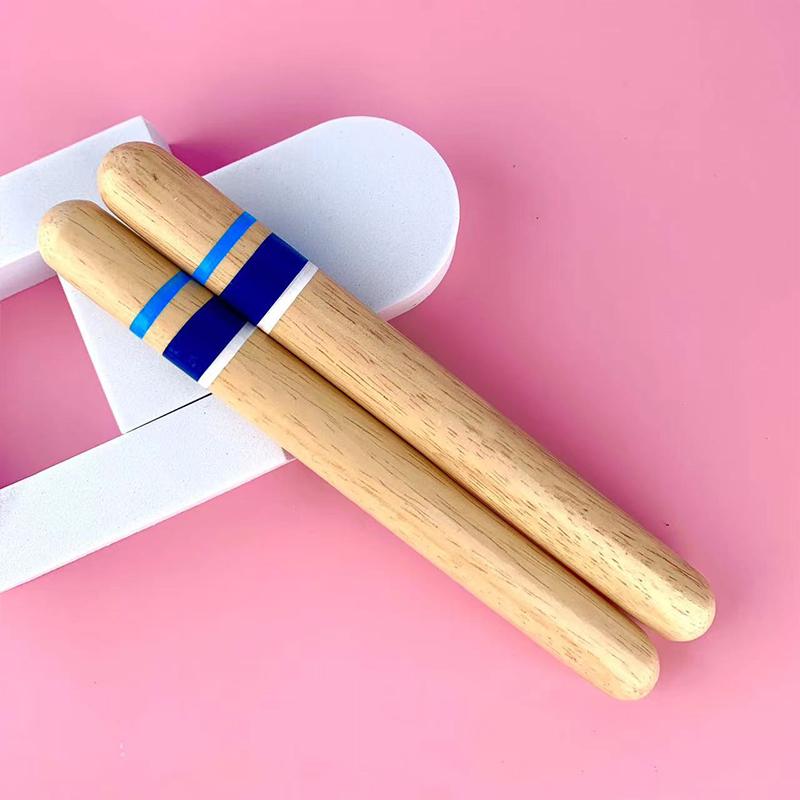 Classic Rhythm Sticks Wooden Drum Sticks Percussion Instrument Children Musical Toy Rhythm Learning
