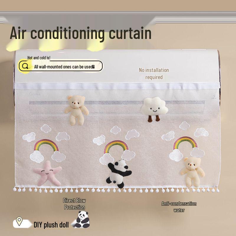 Duvara Monte Bebek Güvenli Klima Kalkanı: Tül Perde ile Doğrudan Darbeleri ve Tozu Önler