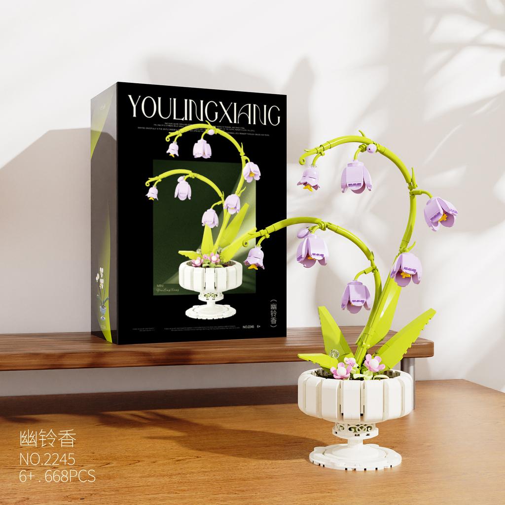 Blumenstrauß Mini Bausteine Konstrukteur Sets Block Modell Puzzle Zusammenbau Steine DIY Heimdekoration Kinderspielzeug Geschenk