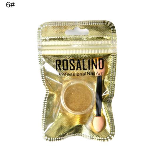 

ROSALIND 2 г блестящий зеркальный порошок для дизайна ногтей, пигмент, украшение для маникюра «сделай сам» 6#
