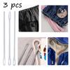 3pcs Sewing and Threading Leather Needle Set Leather Crafts Sewing Needle Shoe Repair Needle Leather Hand Stitch Sharp Tool for Embroidery Stitching
