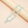 Playful Starfish Drop Necklace Lightweight Alloy Collarbone Chain With Crystal Embellishment For Casual Daily Wear