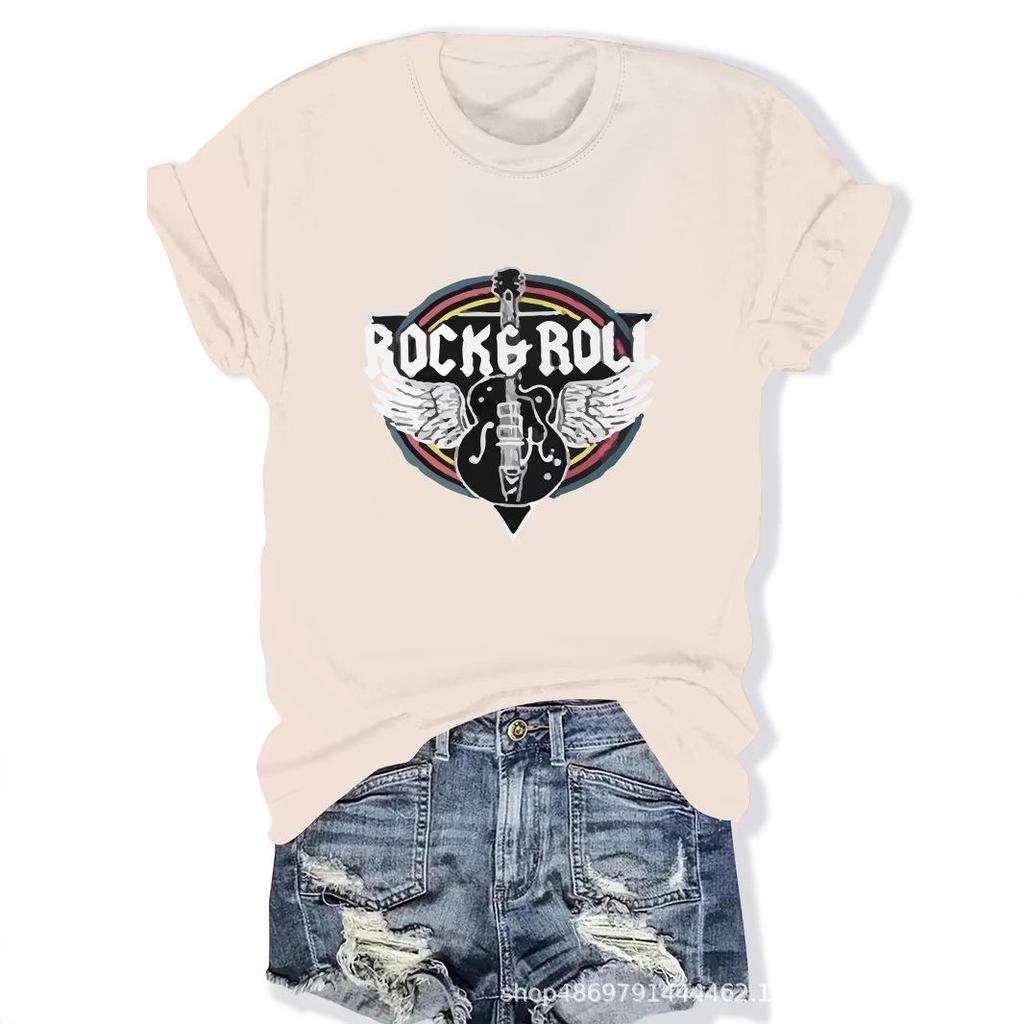 Women's Cross-Border Fashion Round Neck T-Shirt