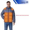 Smart Heated Winter Jacket: 27-Zone Temperature Control, Unisex Hooded Coat