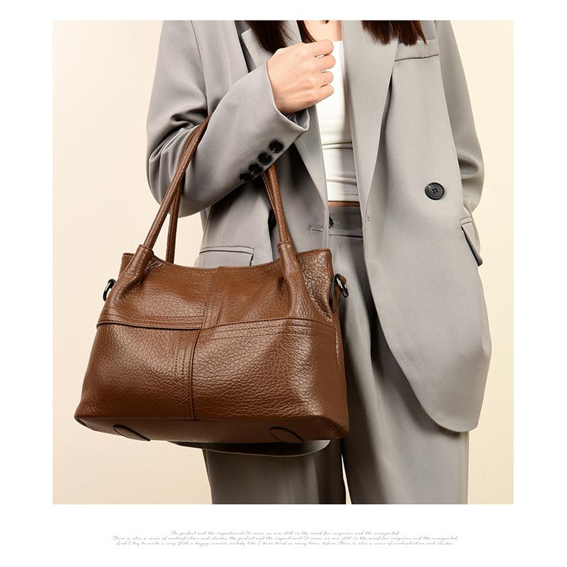 Women's High-end Messenger Bag Casual Simple Large-capacity Shoulder Bag Fashion Temperament Handbag
