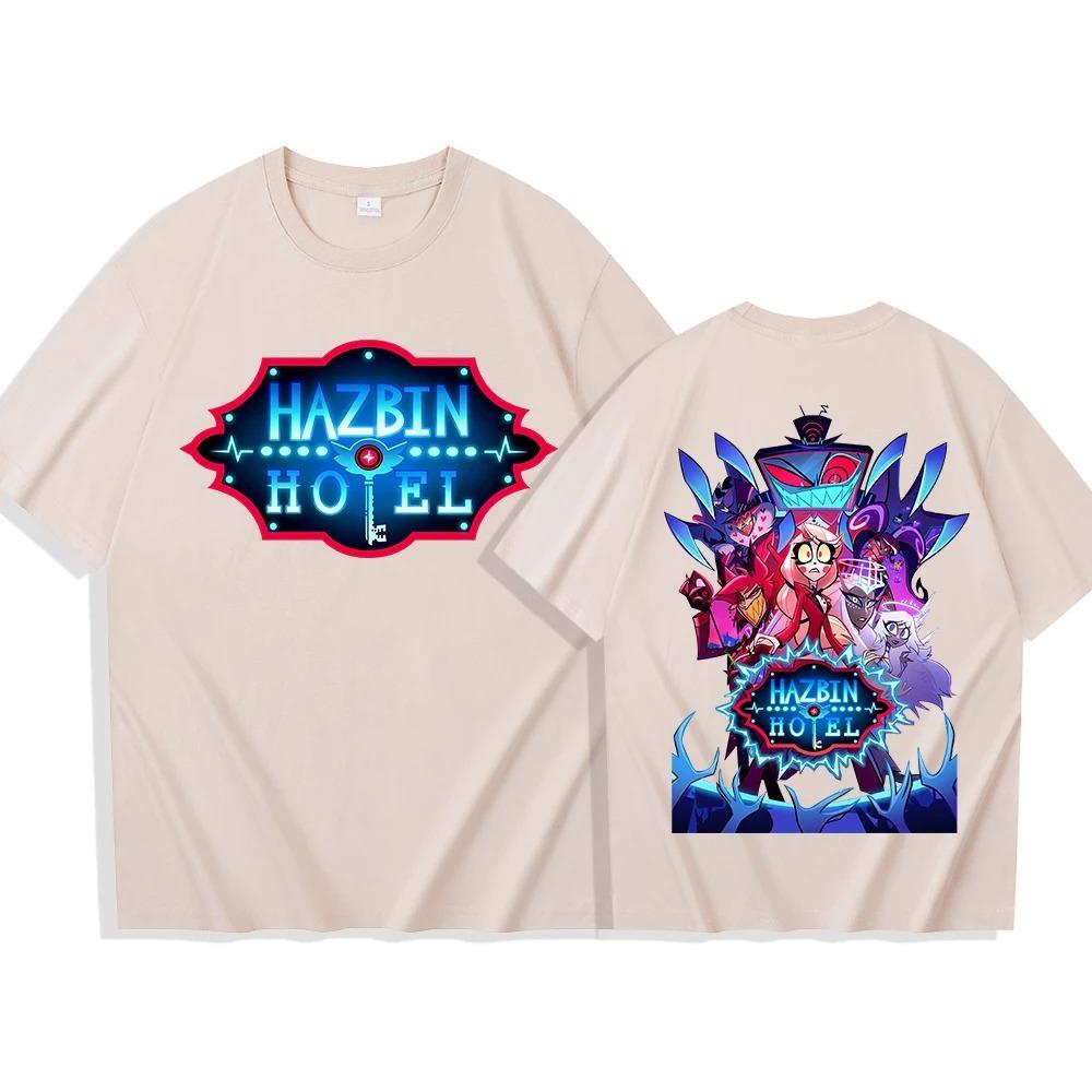 

2026 Summer Fashion Hazbin Hotel Season 2 T-shirt Unisex Harajuku Short Sleeve O-neck Musical Comedy Series Shirt for Fans Gift 4XL