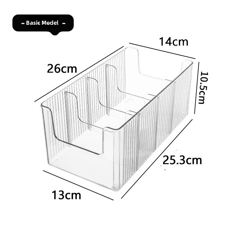 

Clear Expandable Medicine Organizer Box Adjustable PET Plastic Drawer Divider Storage Container For Pills Vitamins Cosmetics Fit