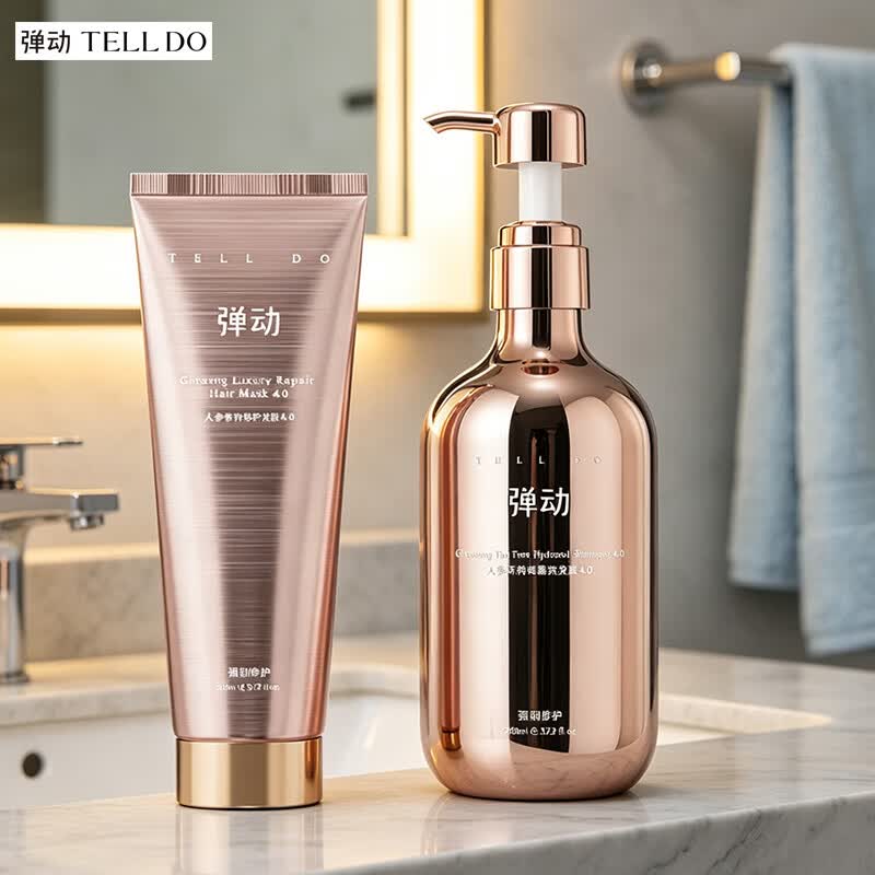 Ginseng Tea Tree Hair Care Set (Shampoo + Hair Mask)