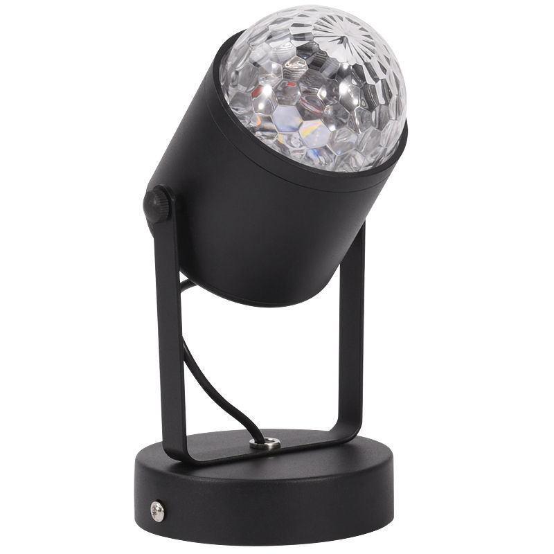 

Настольная лампа с одной головкой и эффектом водной ряби, с регулировкой на 180 градусов для дома, спальни, гостиной, бара, атмосферы, украшения чёрный