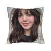 Kpop Style Cool Girl Lisa Pillow Case Vintage Pillow Cover Comfy Pillowcases For Living Room Sofa