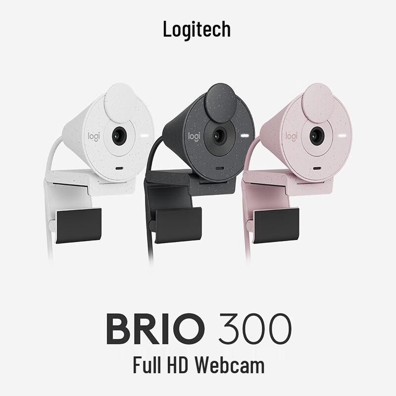 Logitech Brio 300 1080P Type-C Webcam
