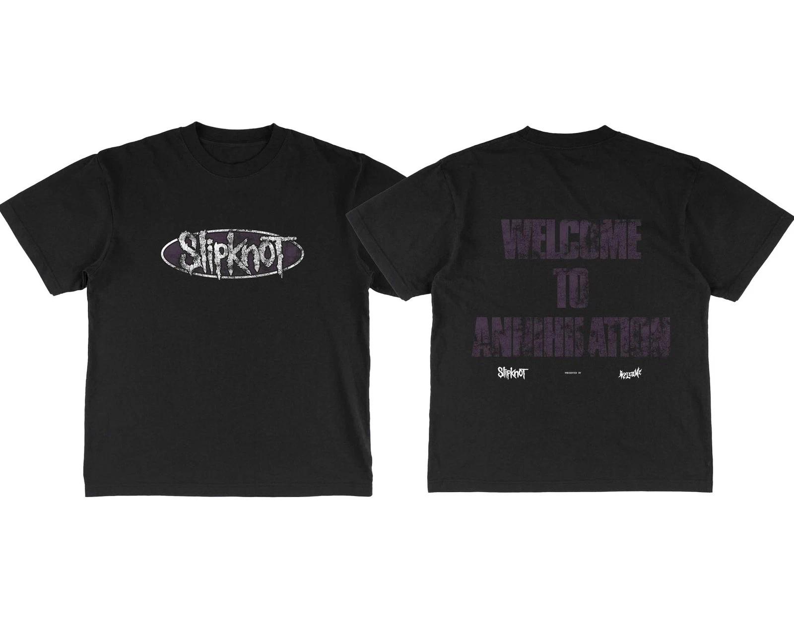 Wel come x Slipknot Annihilation T-Shirt Unisex Fan Gift S-5XL S