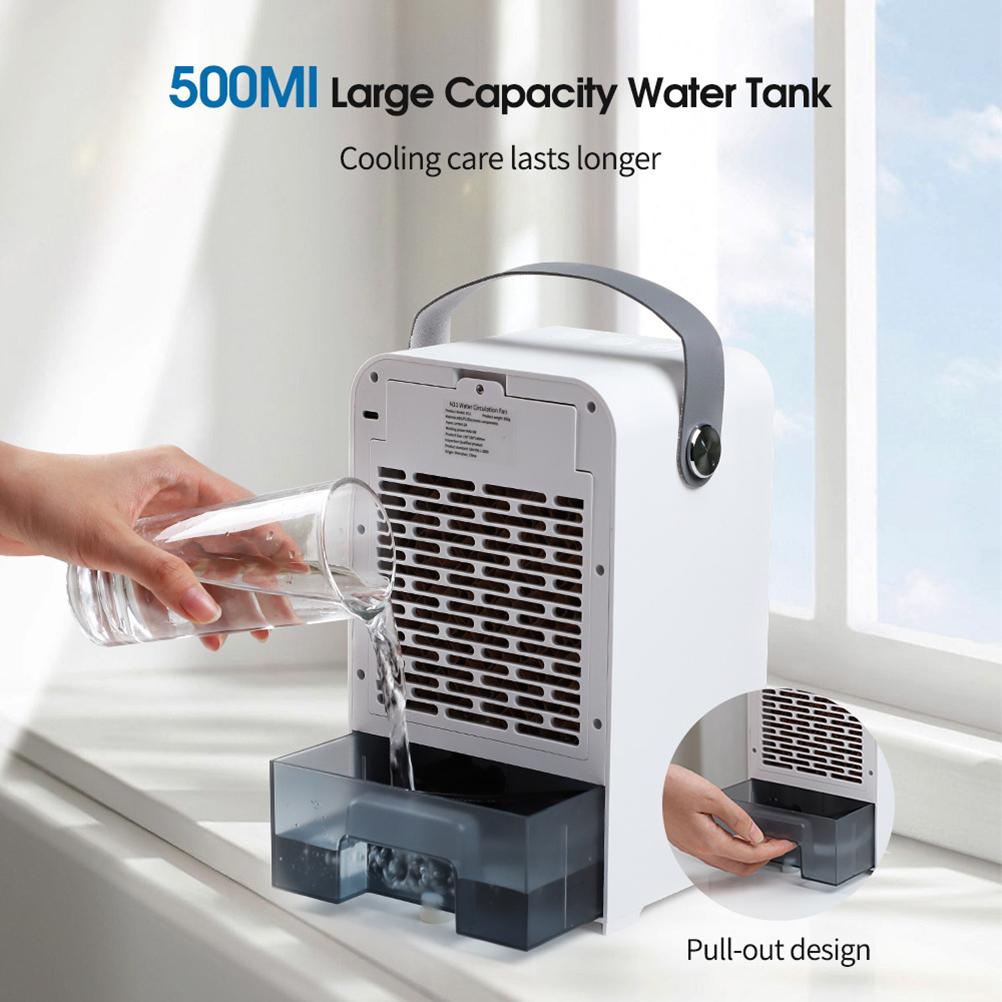 Water Circulation Cooling Fan 3 Speed Air Conditioner Fan Colling Fan Digital Display Cooler Fan for Bedroom Office