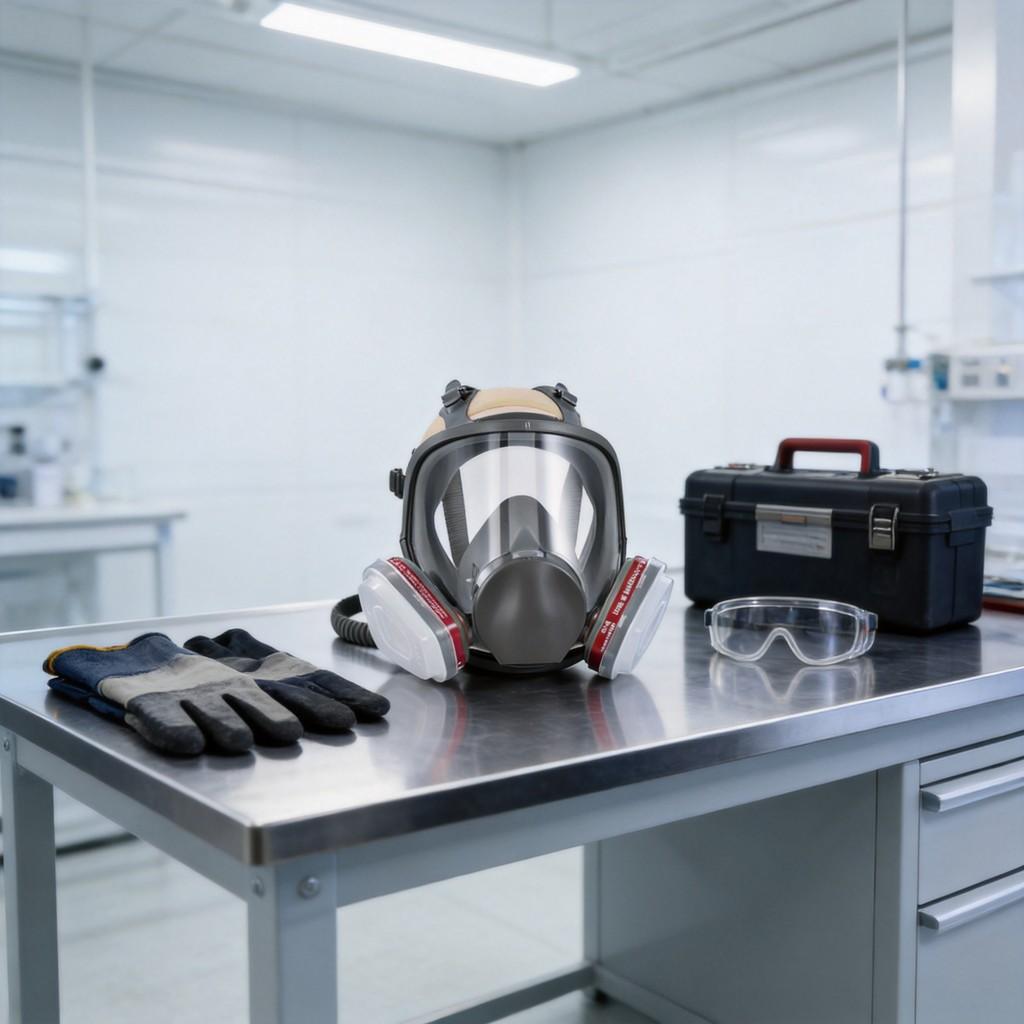 Respirator Mask With Liquid Silicone Filter System For Chemical Fire Rescue And Biochemical Protection