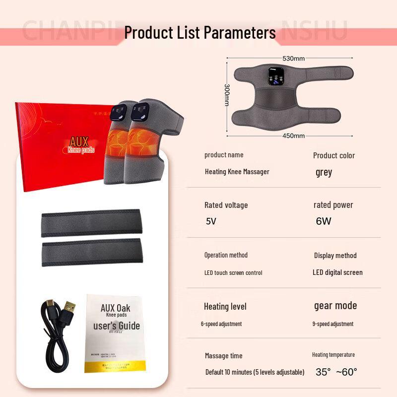 AUX BR-HX12 Electric Heated Knee Massager Brace