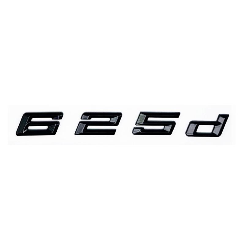 New ABS Alphanumeric Trunk Emblem for BMW 6 Series E63 E64 F06 F12 F13 - 620d 625d 628d 630d 635d 640d 645d 650d Logo Sticker