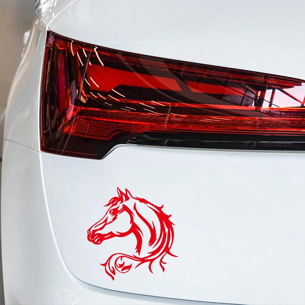 Horse Head Art Sticker Car Stickers Vinyl Decor Decal For Automobile Motorcycle Windows Trucks Bumper Auto Tuning Accessories