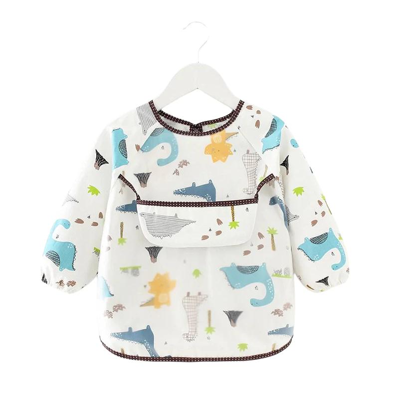 Baby Bib, Eating Apron with Sleeves and Premium Bowl