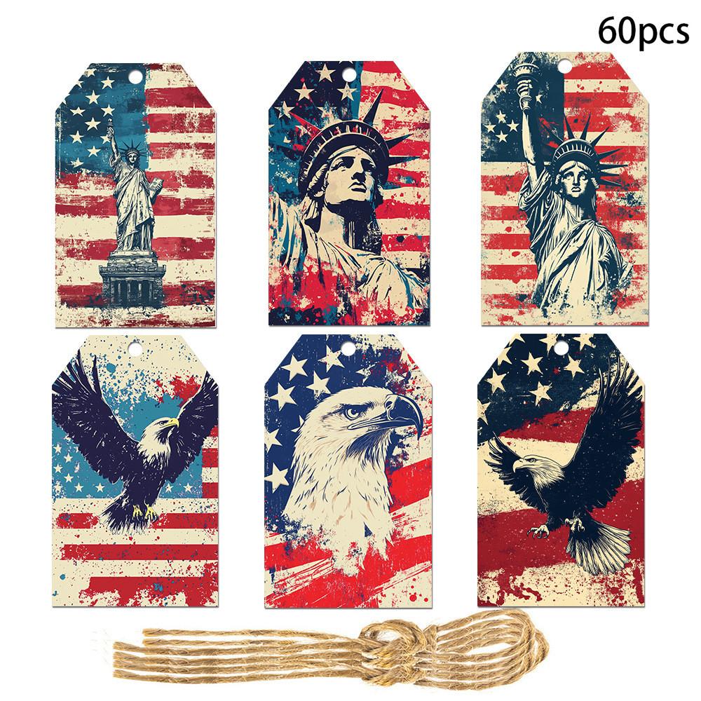 

Day Theme Independence Star Pattern Label Party Paper Pendant Decorative StyleF