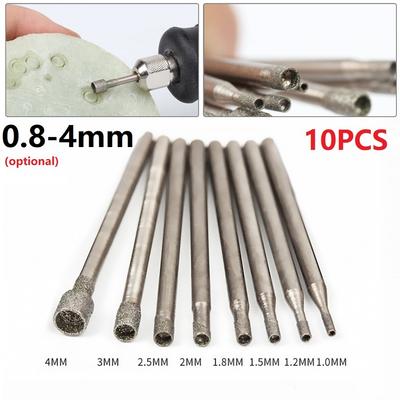 Bohrer Bit Rotierend Diamant Hülsenform 1-4mm 10 Stück