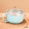 ZISIZ 304 Stainless Steel Instant Noodle Bowl with Lid