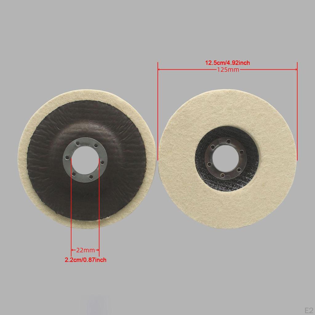 Felt Buffing Disc for Polishing, Round Pad Designed Metal and Glass Use