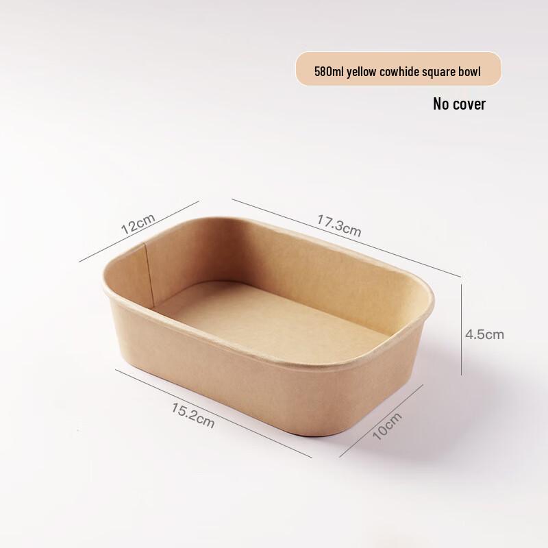 Changbaosen Engångsmatbehållare i Kraftpapper