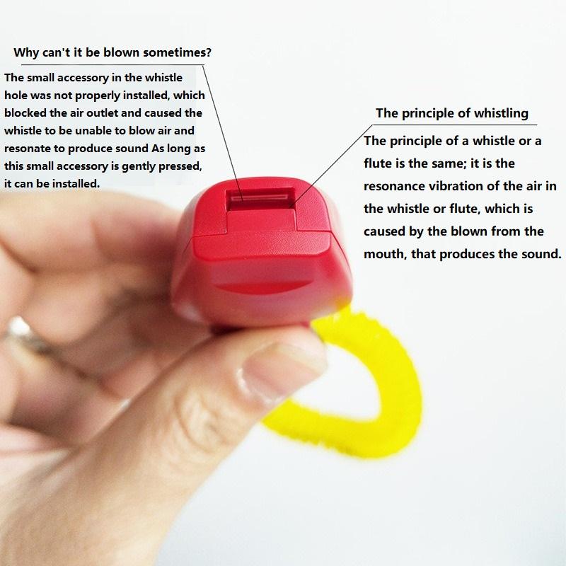 2 in 1 Training Clicker Pet Clicker Dog Clicker Training Whistle Answer Card Pet Dog Trainer Assistive Key GXLYP04