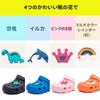 Xinpinway Baby Toe Size for Boys and Girls Kids' Sandals, Clogs, Shoes, Protection, Non-Slip, Dinosaur, Rainbow, Dolphin, Crown, White, 18.0cm,