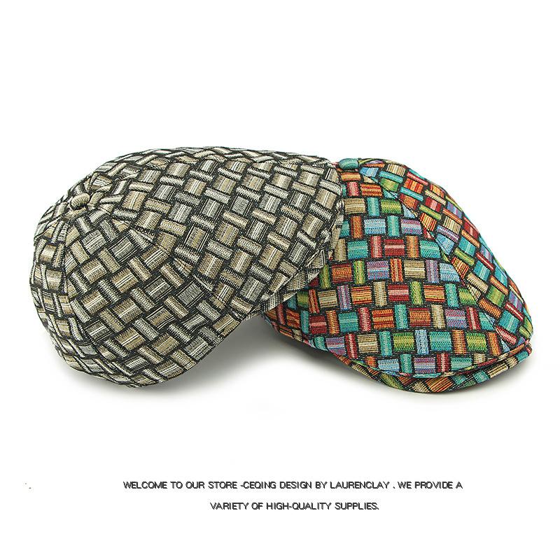 Women's Six-Piece Beret British Vintage Newsboy Cap Paintsman's Hat Men's Progressive Hat