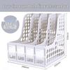 Desktop File Organizer Set: Thickened Rack & Storage Box for Office Supplies