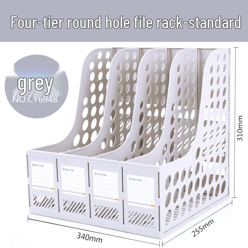 Desktop File Organizer Set: Thickened Rack & Storage Box for Office Supplies