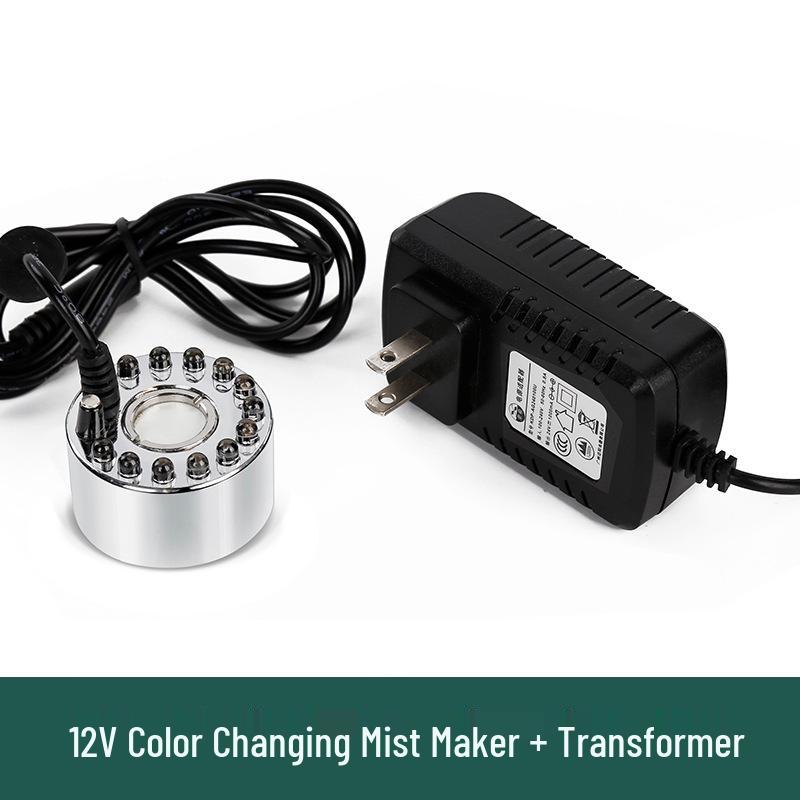 12V Solar-Powered Ultrasonic Single-Head Fog Maker Humidifier