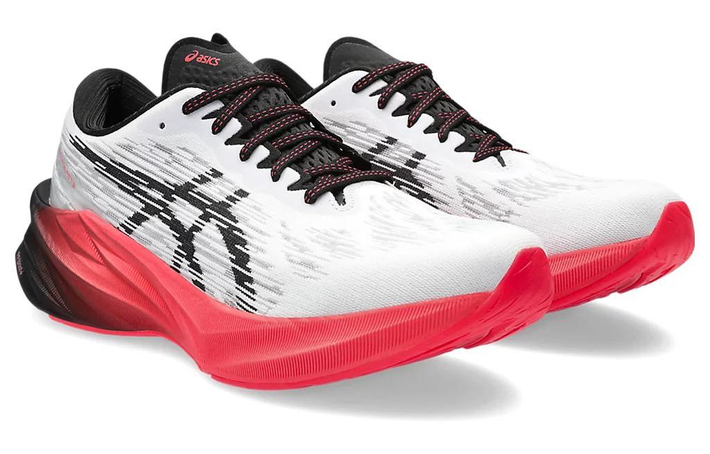 Asics Novablast 3 White Black Electric Red 1011B458-104