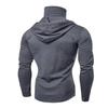 Men Solid Black Gray Hoodie Long Sleeve Hooded Sweatshirt for Man Sports Fitness Gym Running Casual Pullover Tops