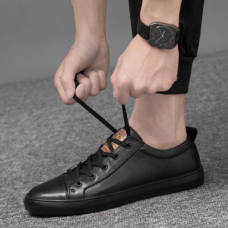 Board Shoes Winter 221 New Soft Leather Soft Sole Casual Sports Shoes Trendy Shoes