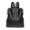 Soft Backpacks for women New PU Artificial Leather women's backpack large capacity black backpack fashion trend student class