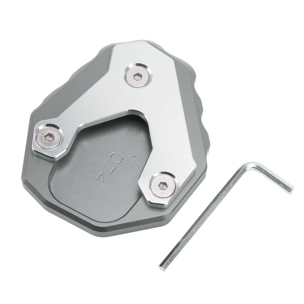 Motorcycle Kickstand Enlarger Aluminium Alloy Side Stand Extension Plate Pad Replacement for CB500X 2019+(Black )