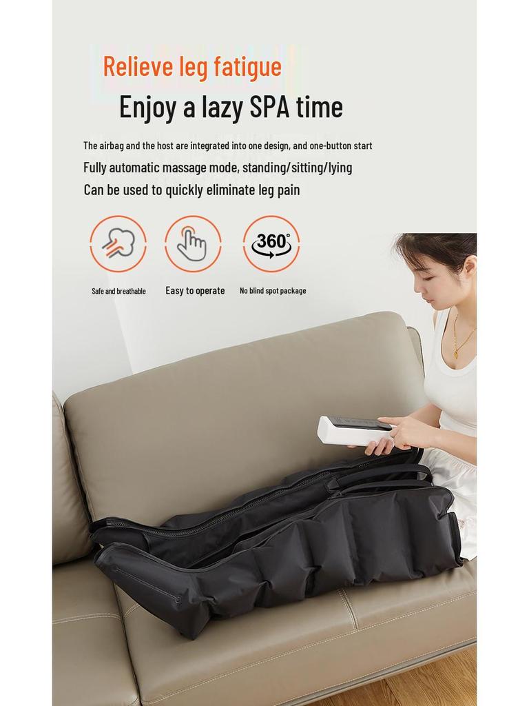 Air Wave Foot & Leg Massager with Kneading and Timer