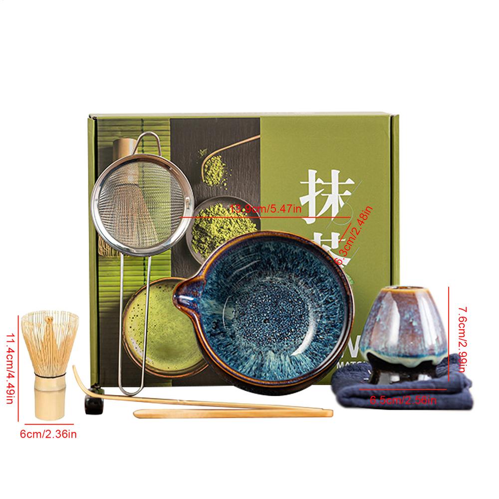 

Японский набор для чая матча Безопасный бамбуковый венчик Чайная ложка Чайные наборы Чаша для матча Подставка для венчика для матча для любителей чая Инструменты для приготовления чая