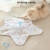 Interactive Hide And Seek Cat Toy Motion Activated Hunting Cat Toy with Bird Sound Silent Mode Moving Feather for Indoor Cats