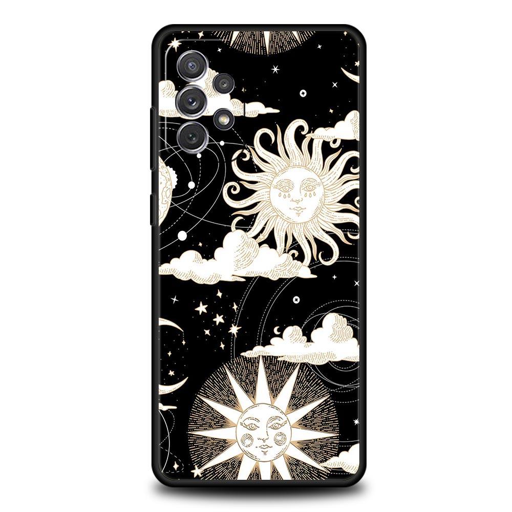 Moon Sun Phone Case For Samsung Galaxy A17 A07 A55 A35 A25 A15 A05s A33 5G A31 A23 A21s A13 A41 A73 A53 A51 A71 A03s S10 Cover