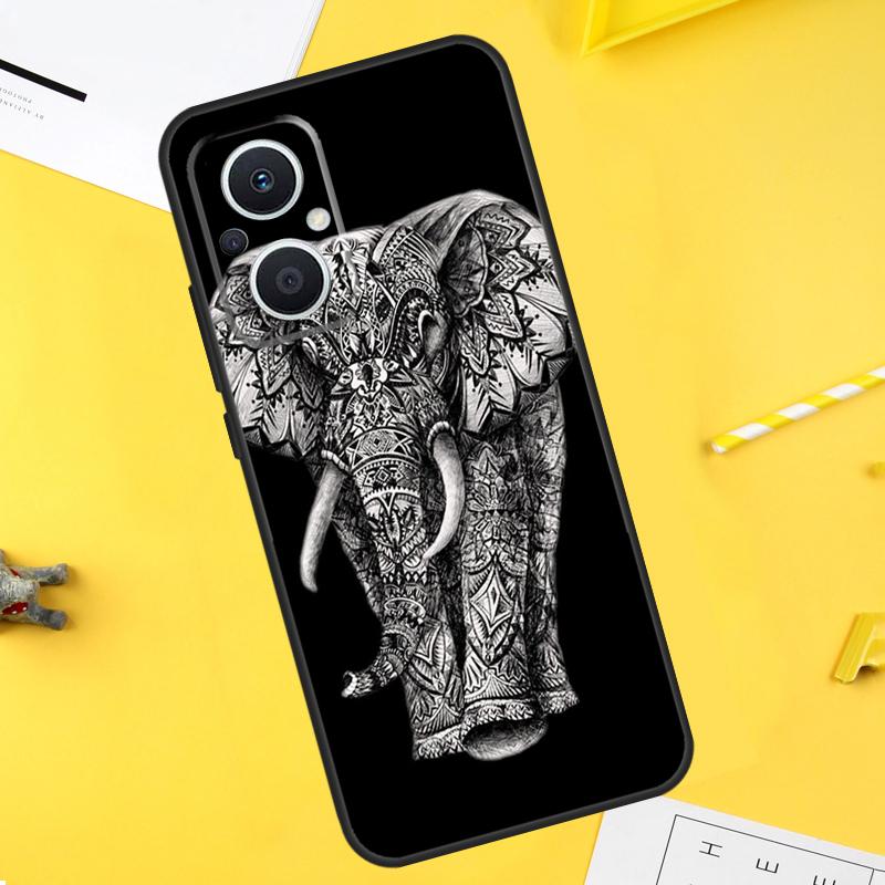 

Elephant Mandala Aztec For OPPO Reno 10 11 12 13 14 Pro 7 8 Lite 8T 11F 12F 13F 14F OPPO Find X8 X5 X6 X9 Pro Case OPPO Reno8 T 4G